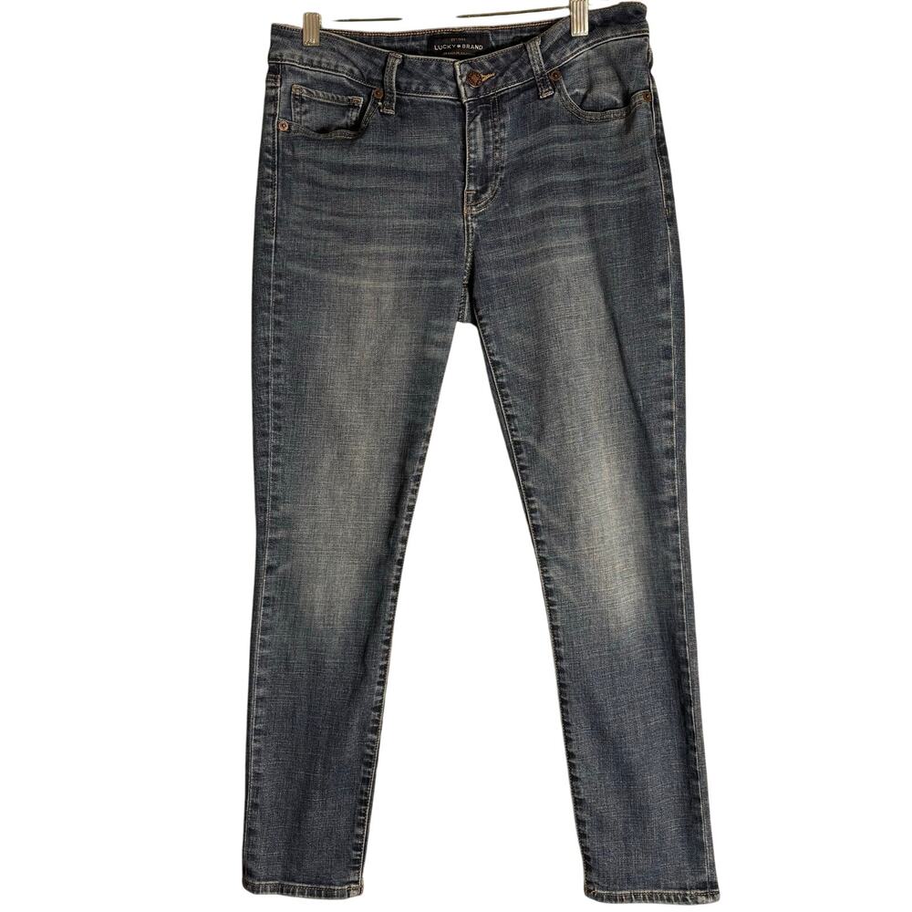 Lucky Brand Lolita Crop Jeans in Medium Acid Wash. Size 8/29"